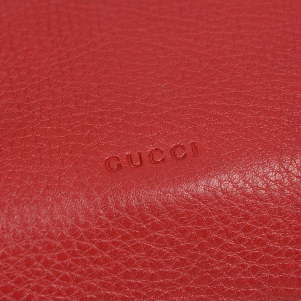 Gucci Red Bamboo Daily Top Handle Handbag Satchel - Picture 16 of 16